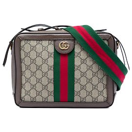 Borsa Satchel Gucci Ophidia Small GG Supreme Web Beige Beige