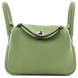Hermès Green Mini Swift Lindy 20 Verde Verde claro
