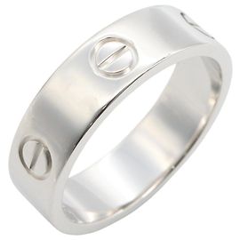 Bague Cartier Love en or blanc 18K Argenté