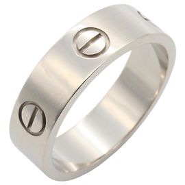 Bague Cartier Love en or blanc 18K Argenté