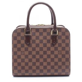 Borsa a mano Louis Vuitton Triana Marrone Damier ebene
