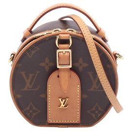 Bolso de mano Louis Vuitton Mini Boite Chapeau Monogram Castaño Monograma