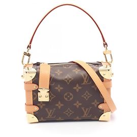 Sac à main Louis Vuitton Side Trunk PM Monogram Marron Monogramme