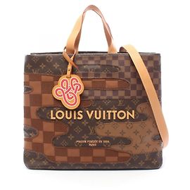 Louis Vuitton Shopper Tote MM Marrom Monograma