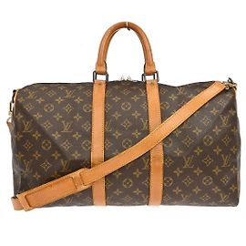 Louis Vuitton Keepall Bandouliere Monogram Canvas 45 Marrom
