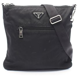 Bolsa de ombro Prada TESSUTO em preto Preto