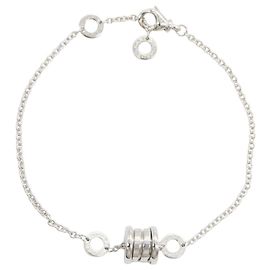 Bulgari Bvlgari B.zero1 Charm-Armband aus 18K Weißgold Silber
