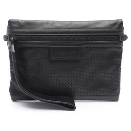 Borsa a pochette Bottega Veneta in pelle nera Nero