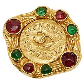 Chanel Coco Mark Gripoix Brooch Multiple colors