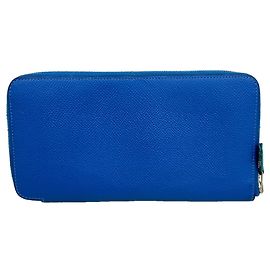 Hermès Cartera larga Hermes Azap en Blue Zanzibar Azul