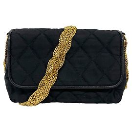 Bolso de hombro Chanel Matelassé con cadena Negro