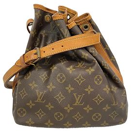 Borsa a tracolla Louis Vuitton Monogram Petit Noé Marrone