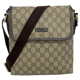 Borsa a tracolla Gucci GG Supreme 223666 Marrone
