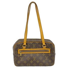 Louis Vuitton Monogram Cite MM Schultertasche Braun