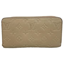 Louis Vuitton Monogram Empreinte Zippy Wallet Grey