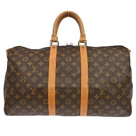 Louis Vuitton Keepall Bandouliere Monogram Canvas 45 Brown