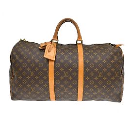 Louis Vuitton Keepall Monogram Canvas 55 Marron