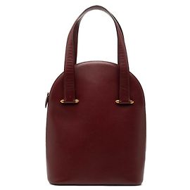 Bolsa Cartier Must Line em couro Bordeaux/Vermelho Vinho Bordeaux