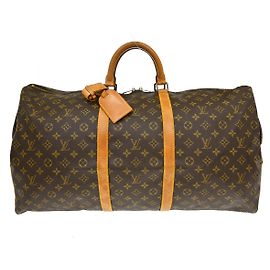 Louis Vuitton Keepall Monogram Canvas 60 Marrone