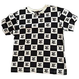 T-shirt Louis Vuitton Checkerboard avec Monogramme Noir Blanc