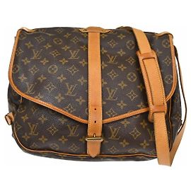 Louis Vuitton Saumur Monogram Canvas 35 Marrom