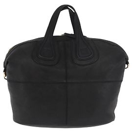 Givenchy Nightingale Satchel Leather Large Black