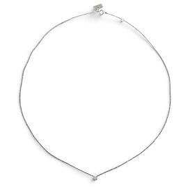 NEUF COLLIER VANRYCKE VALENTINE EN OR BLANC 18K 0.90GR DIAMANT SOLITAIRE Argenté