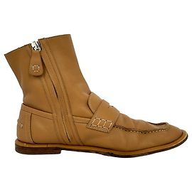 Stivaletti ibridi Penny Loafer Loewe in pelle Tan Marrone Beige