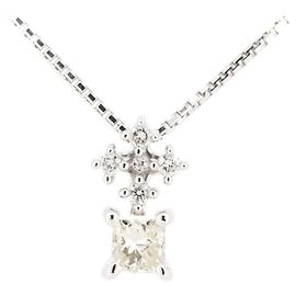 Collar Tasaki Au750 Diamante Plata