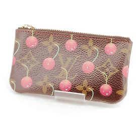 Louis Vuitton Pochette Clés Monogram Coin Case Marrone