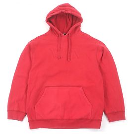 Valentino VLTN Logo Hoodie aus Baumwolle Rot