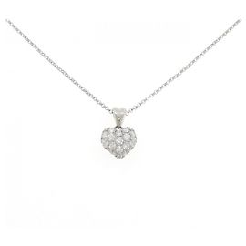 Autre Marque Collar Yukizaki de platino y diamantes Plata