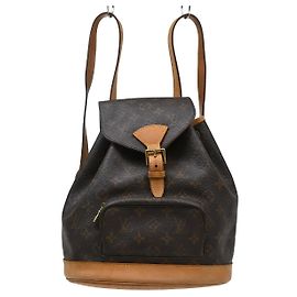 Louis Vuitton Vintage Montsouris Monogram Canvas MM Brown