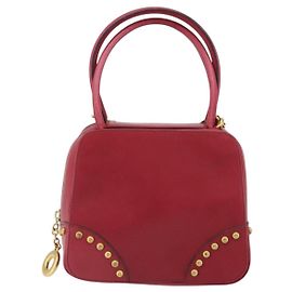 Céline Bolso de mano Celine de cuero Roja