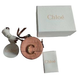 Chloé pink leather jewelry shoulder bag Orange