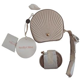 See by Chloé Mini bolso "Mara" en cuero beige Beige