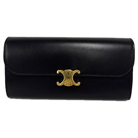 Céline Carteira Grande CELINE Triomphe Preto