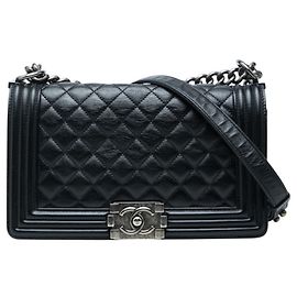 Borsa a tracolla con catena Chanel Coco Mark Matelassé Boy 25 Altro