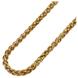 Collana a catena vintage Chanel Coco Mark D'oro