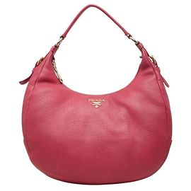 Prada Schultertasche aus rosa Leder Pink