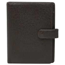 Louis Vuitton Taiga Agenda MM Marrone