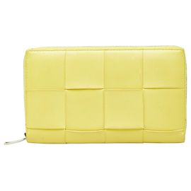 Carteira Longa Bottega Veneta Amarelo