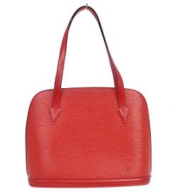 Louis Vuitton Lussac Epi Leather Vermelho