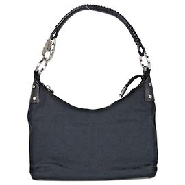 Gucci Vintage Hobo GG Canvas Small Negro