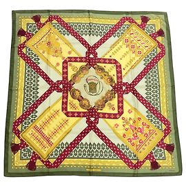 Hermès Hermes Carre 90 Seidentuch, Multicolor Mehrfarben