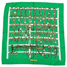 Hermès Hermes Carre 90 Silk Scarf Multiple colors Green