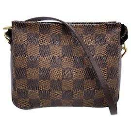 Louis Vuitton Damier Trousse Makeup Handbag Braun Beige