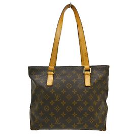 Louis Vuitton Cabas Piano Monogram Canvas Castaño
