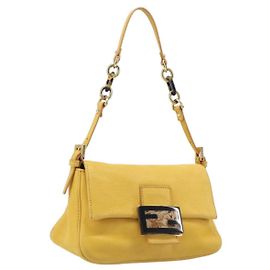 Fendi Fendi mamma baguette monogram Small Jaune