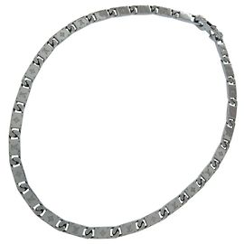 Collana in metallo argento Louis Vuitton Tie-Up Monogram Argento